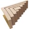 Ekena Millwork 10"W x 30"D x 20"H Classic Landon Rough Cedar Woodgrain TimberThane Corbel, Primed Tan CORUR10X30X20LANRCPR - alternate 4